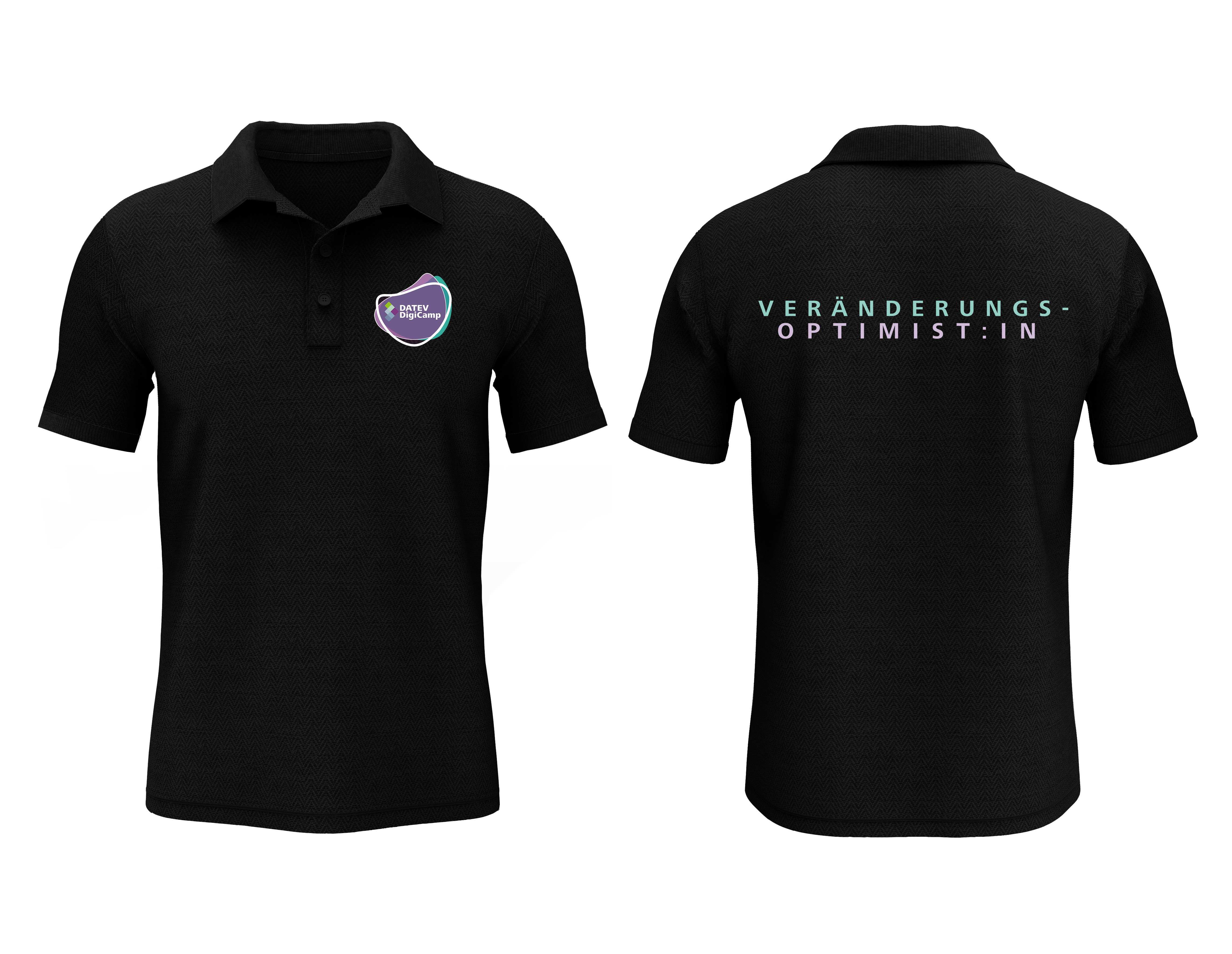 DATEV Digicamp Poloshirt Logo Vorder- & Rückseite